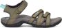 Teva TIRRA W Platte sandalenDames Sandalen Groen - Thumbnail 6