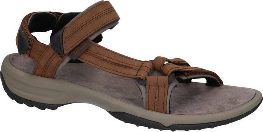 Teva Terra Fi Lite Leather Dames Sandalen Bruin