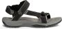 Teva Terra Fi Lite Leather Dames Sandalen zwart grijs - Thumbnail 1