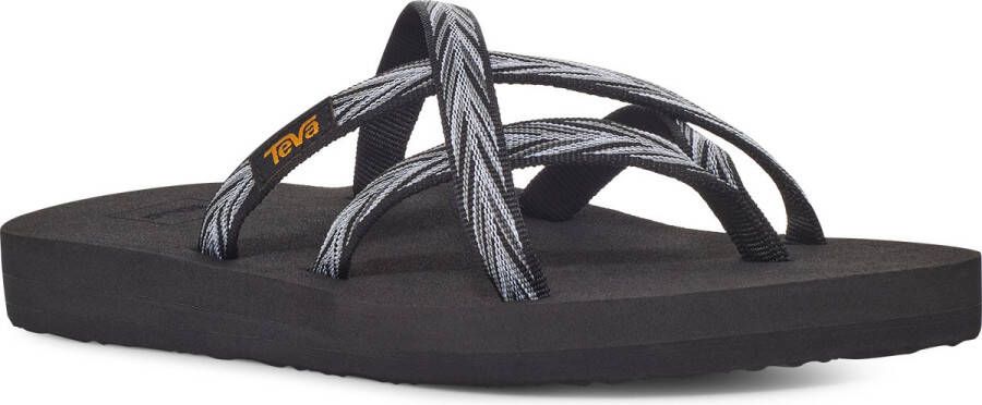 Teva W OLOWAHU PALMS BLACK WHITE Dames Slippers PALMS BLACK WHITE