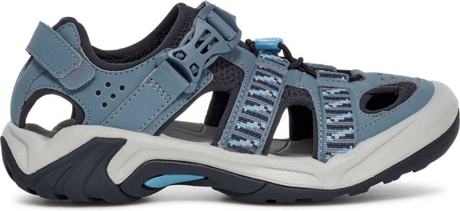 Teva W Omnium Sandalen Dames Dichte neus Stacks Blue Mirage