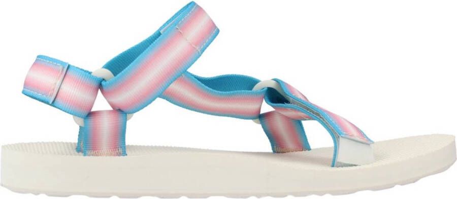 Teva Comfortabele platte sandalen voor vrouwen Pink Dames