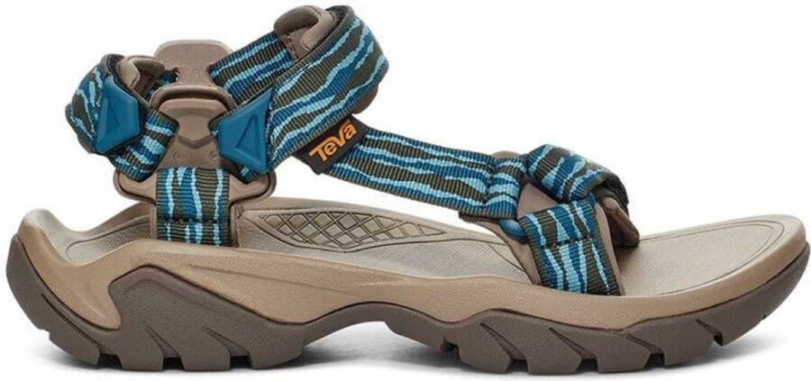 Teva W Terra Fi 5 Universal Dames Sandalen Blauw Groen