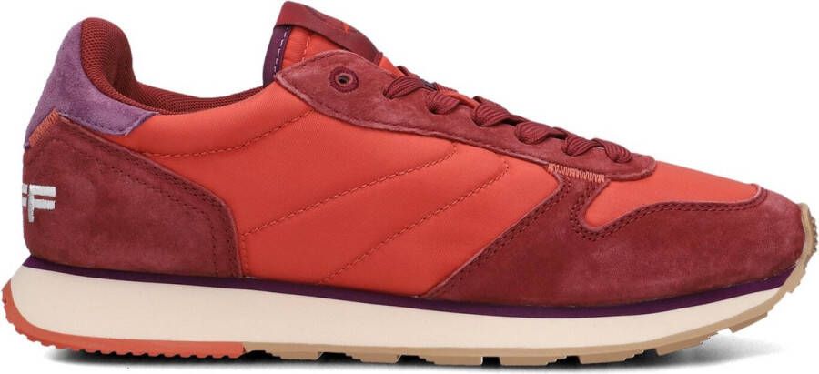 Hoff Rode Suède Lage Sneakers Naxos Red Dames