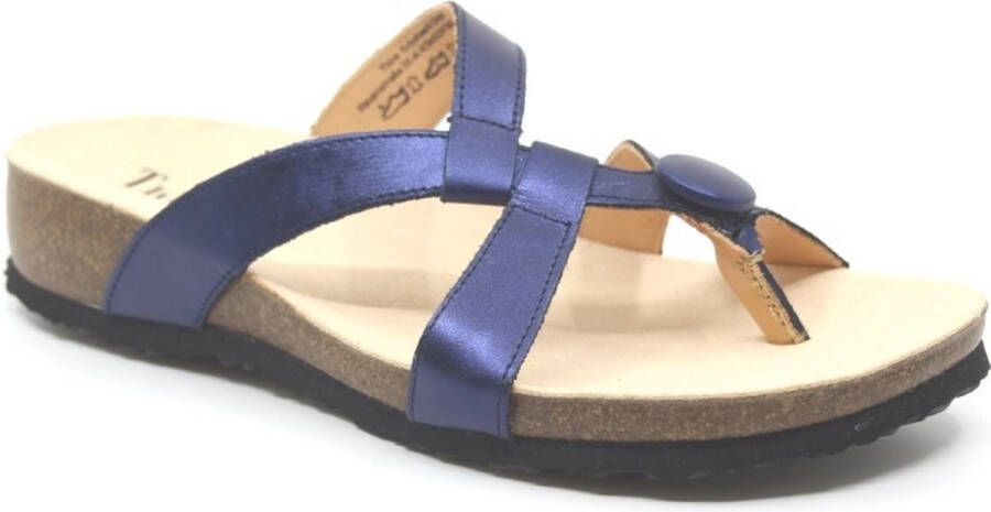 Think 3-000246-8030 Blauwe teenslippers