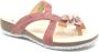 Think 3-000904-5010 Rose dames teenslippers met bloem - Thumbnail 1