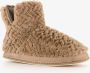 Thu!s dames pantoffels teddy pantoffels Beige Sloffen - Thumbnail 1