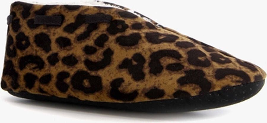 Thu!s dames spaanse sloffen met luipaardprint Beige Maat Pantoffels36 - Foto 1