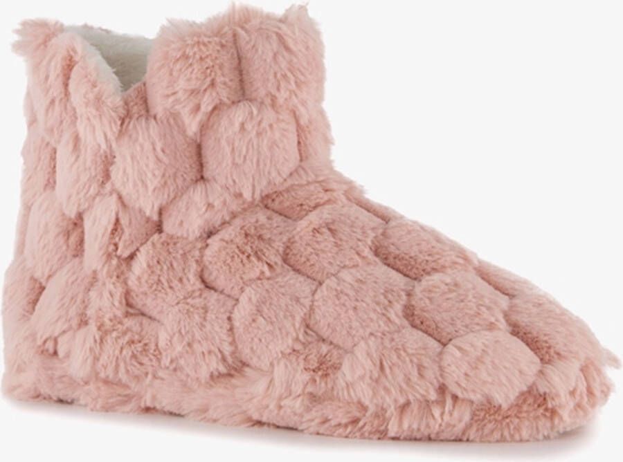 Thu!s fluffy dames sloffen roze Pantoffels