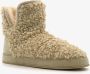 Thu!s gevoerde dames teddy sloffen Beige Maat Pantoffels37 - Thumbnail 1