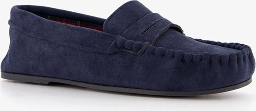 Thu!s heren mocassin pantoffels blauw Sloffen