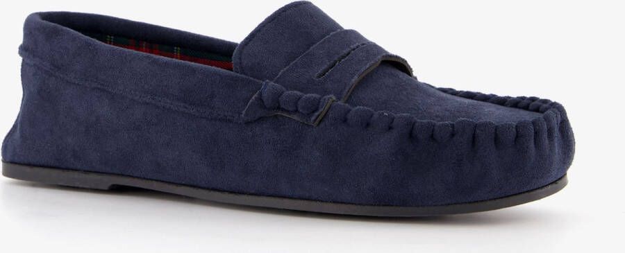 Thu!s heren mocassin pantoffels blauw Sloffen