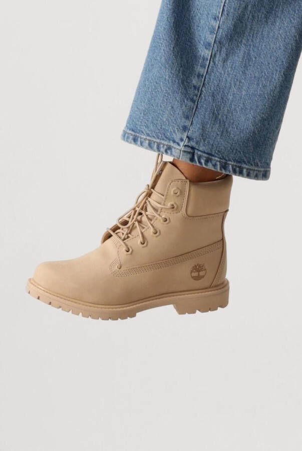 Timberland Enkellaarzen met gewatteerde rand Beige Dames