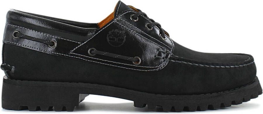 Timberland Authentics 3 Eye Classic Lug Boat Shoes Heren Loafers Bootschoenen Schoenen Leer Zwart TB0A2A2C001