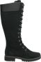 Timberland Women's Premium 14in Laarzen Nubuck Dames Zwart - Thumbnail 1