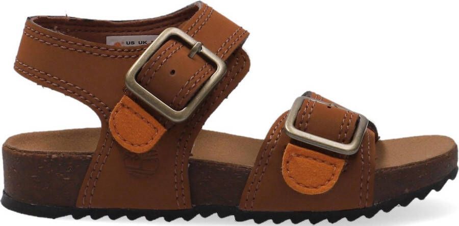 Timberland Castle Island 2 Strap Kindersandalen Bruin Jongen