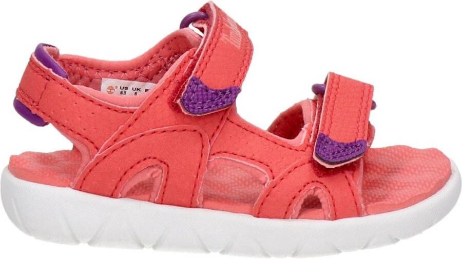 Timberland Kid's Perkins Row 2-Strap Sandal Sandalen maat 12K rood wit