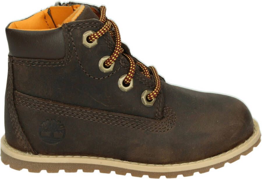 Bruin Tinten Pokey Pine 6in Boot Kids Veterboots Laarzen Met Veters Bruin