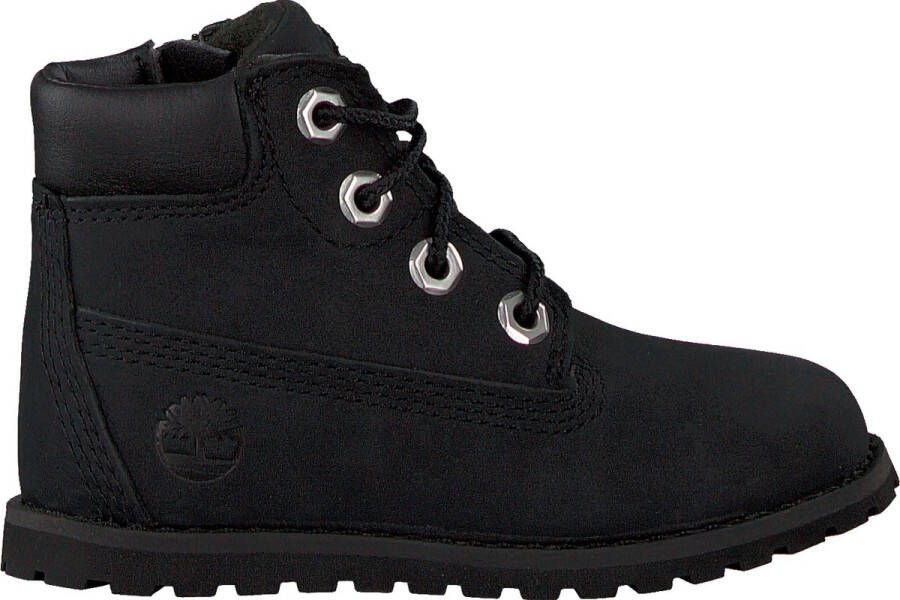 Timberland Pokey Pine 6in Boot Kids Veterboots Laarzen Met Veters Jongens Zwart