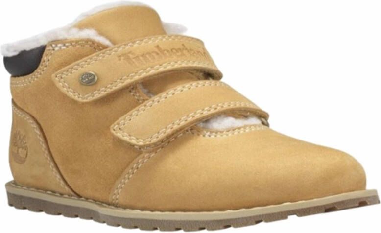 Timberland Pokey Pine Warm Lined Hook&loop Laarzen Voor Peuters Beige Jongen