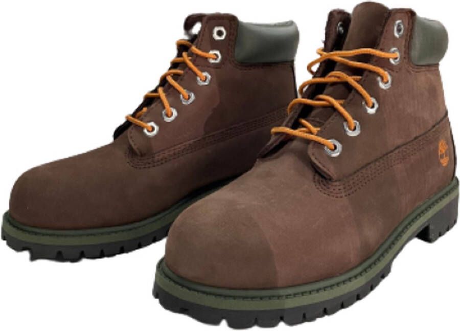 Timberland Premium 6 in waterproof donker bruin groen