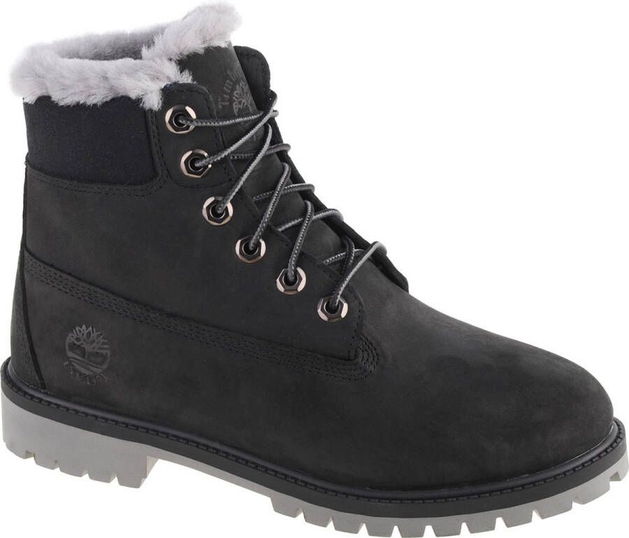 Timberland Premium 6 IN WP Shearling Boot Jr 0A41UX voor een jongen Zwart Trappers Laarzen