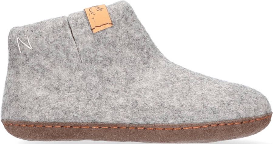 Tofvel Luna Kids Wolvilt Sloffen Marbled Light Grey