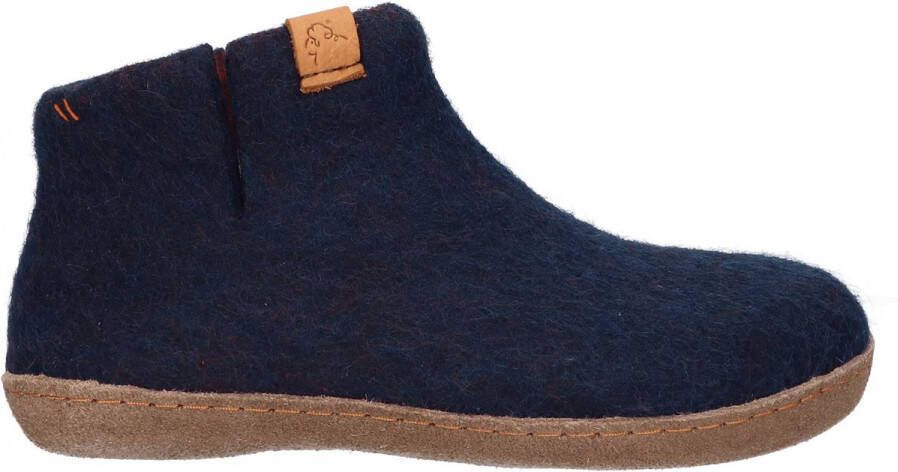 Tofvel Mula Wolvilt Sloffen Navy Blue | Blauw | Wolvilt