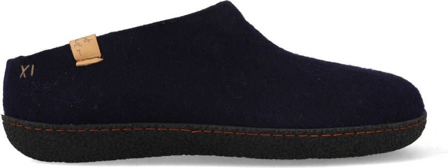 Tofvel Slipa Wolvilt Instap Pantoffels Navy Blue