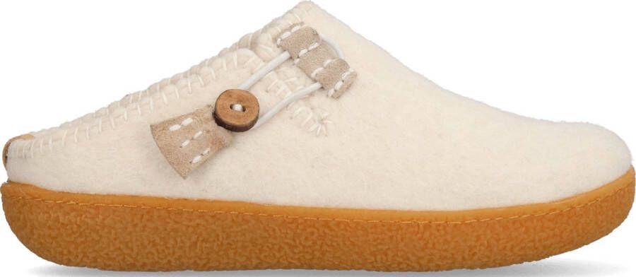 Tofvel Sundara Wolvilt Pantoffels White