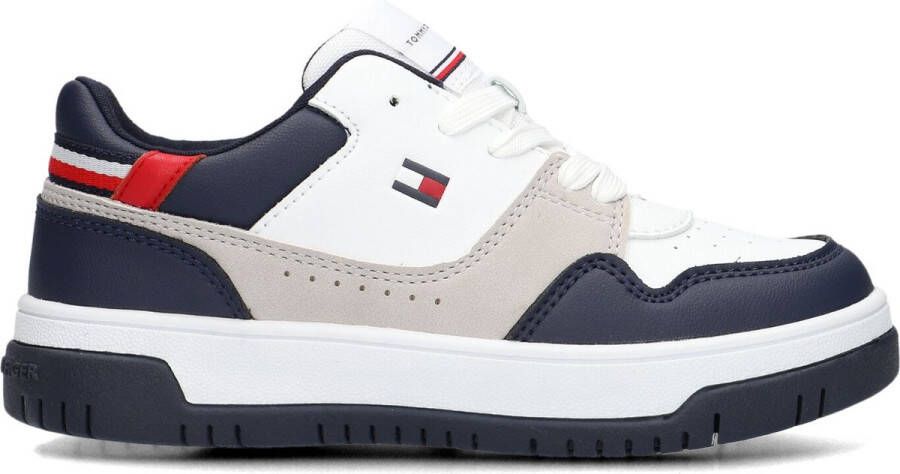 Tommy Hilfiger Kleurblok PU Leren Sneakers Multicolor