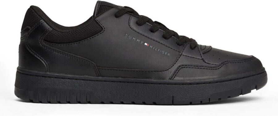 Tommy Hilfiger Sneakers TH BASKET CORE LEATHER ESS met gepolsterde schaprand vrijetijdsschoen halve schoen veterschoen