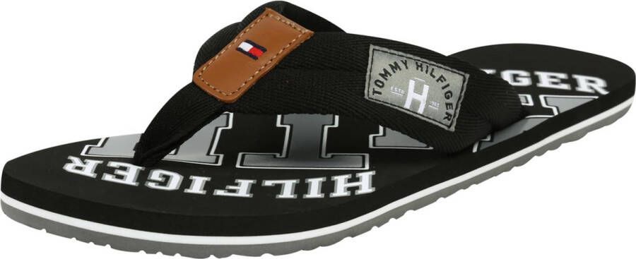 Tommy Hilfiger Teenslippers ESSENTIAL TH BEACH SANDAL zomerschoen slippers badschoen zwemschip met logoprint