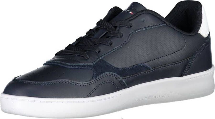 Tommy Hilfiger Blauwe Sportieve Veterschoenen met Contrastdetails en Logoprint Blue Heren