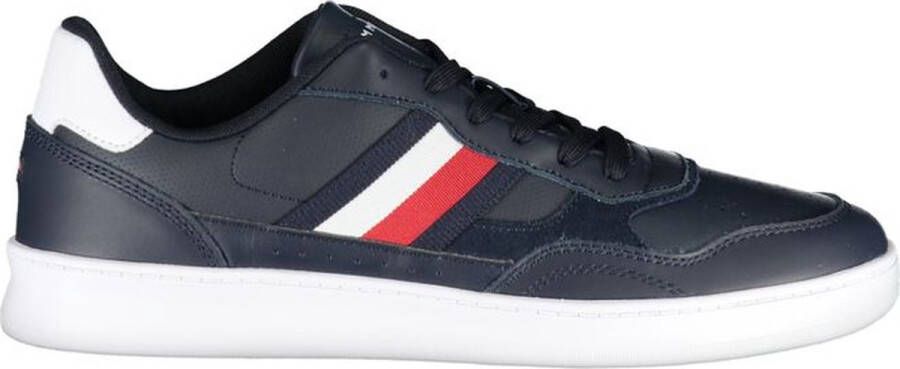 Tommy Hilfiger Blauwe Sportieve Veterschoenen met Contrastdetails en Logoprint Blue Heren