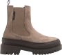 Tommy Hilfiger Suède Chelsea Laarzen Dames Herfst Winter Beige Dames - Thumbnail 1