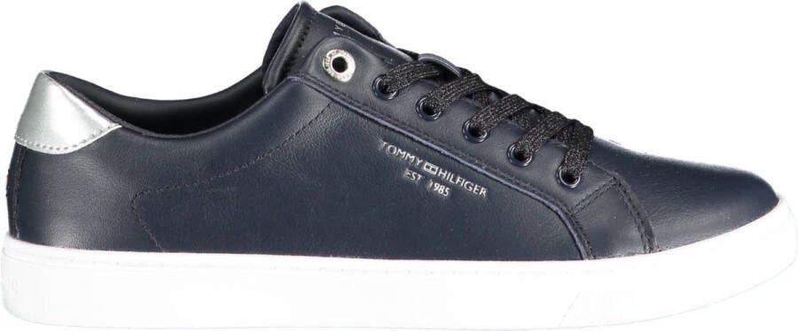 Tommy Hilfiger Sneakers CORPORATE TOMMY CUPSOLE met zijstrepen vrijetijdsschoen halfhoge schoen veterschoen