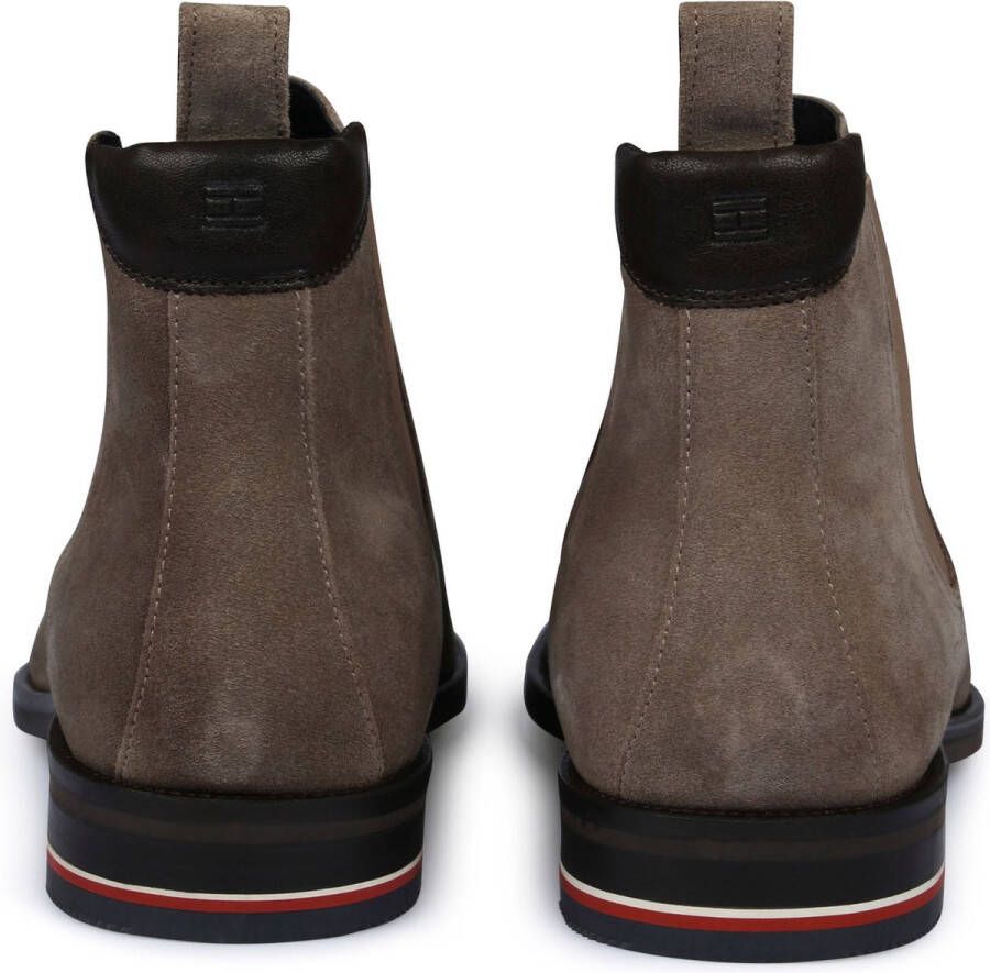 Tommy Hilfiger Chelsea Boots Beige Schoen cm Suede Leer Heren