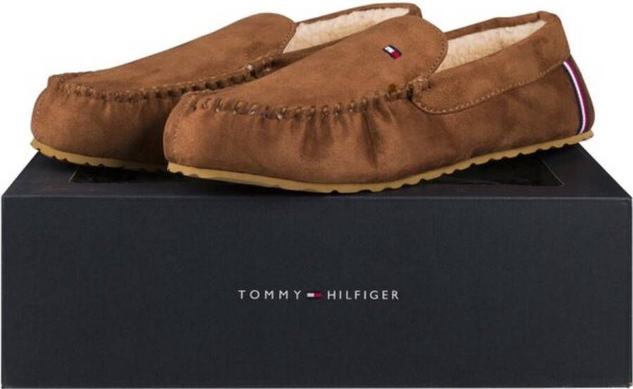 Tommy Hilfiger Cognac Pantoffels 43 Warm Corpo Elevated