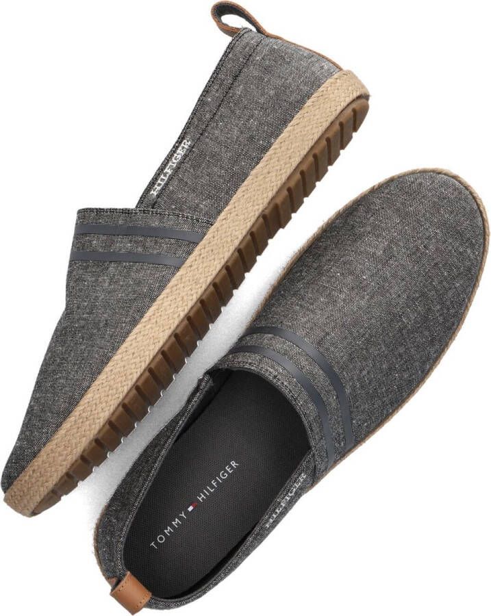 Tommy Hilfiger Espadrille Core Instappers Heren Zwart