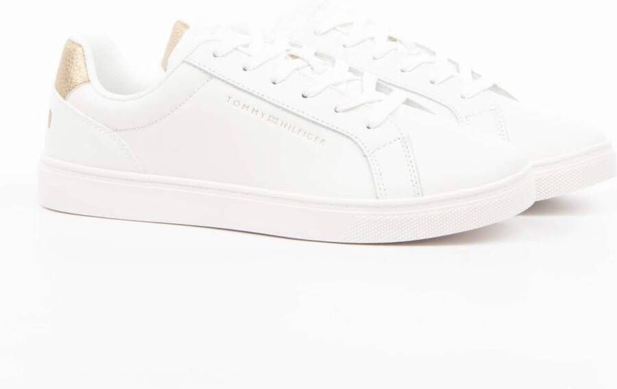 Tommy Hilfiger Witte Sports Sneaker met Logo Detail White Dames