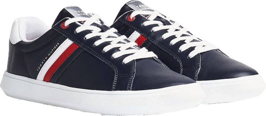 Tommy Hilfiger Sneakers ESSENTIAL LEATHER CUPSOLE met strepen opzij