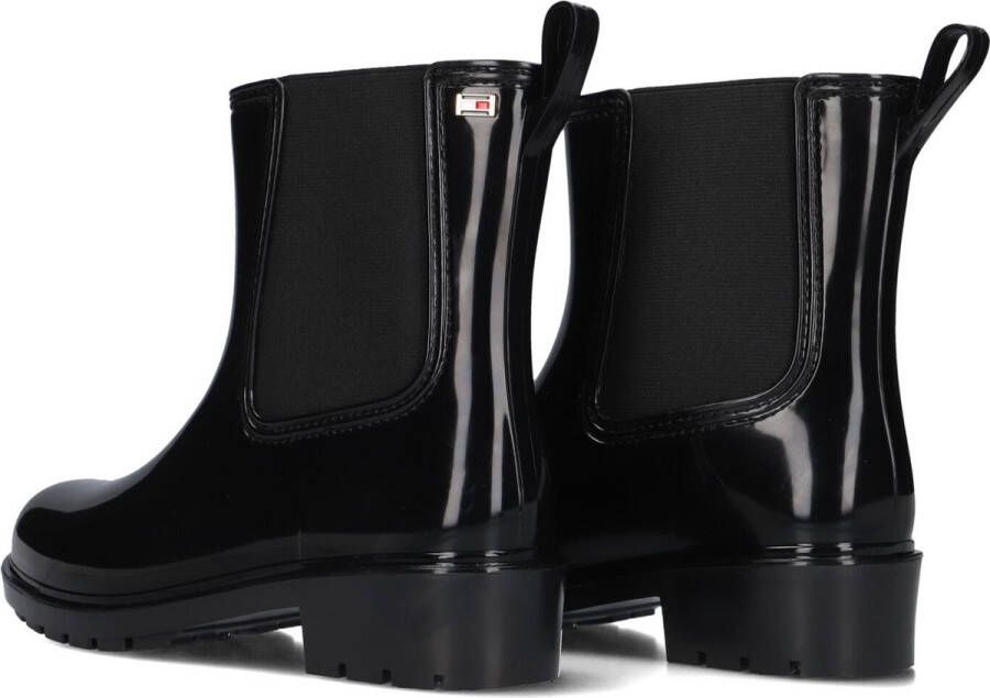 Tommy Hilfiger Flag Rainboot Laarzen Rubber Dames Zwart