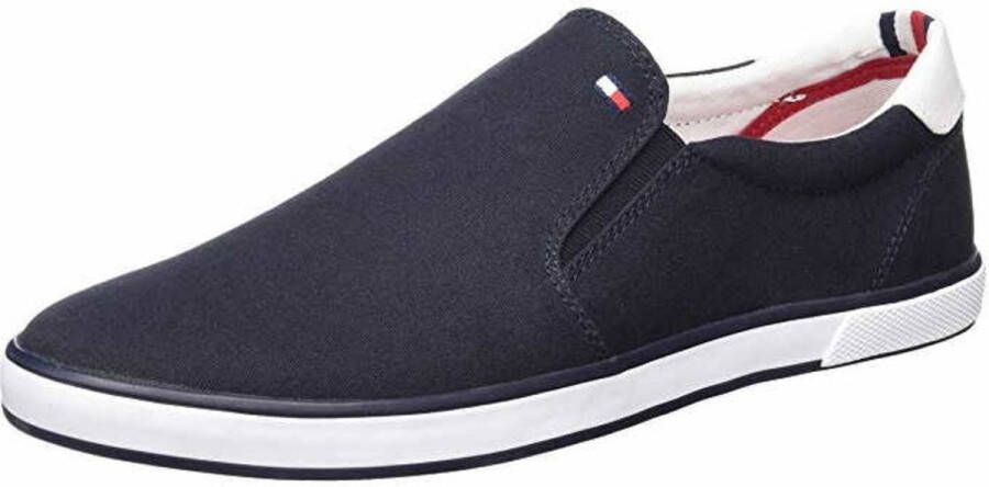 Tommy Hilfiger Heren Instappers Iconic Slip On Sneaker Blauw