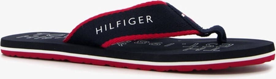 Tommy Hilfiger heren teenslippers blauw rood