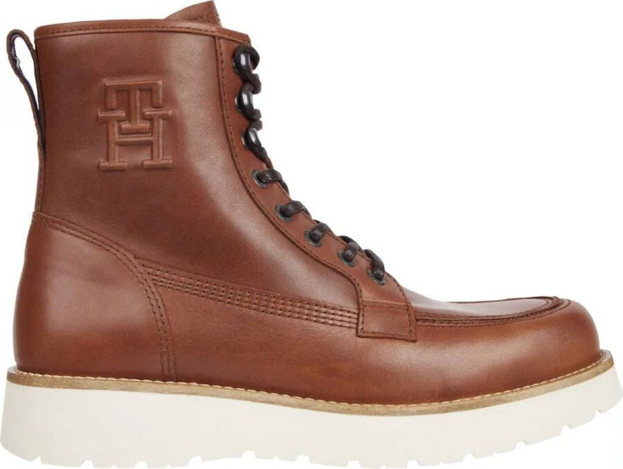 Tommy Hilfiger Veterschoenen Veterlaars Warme Voering Bruin