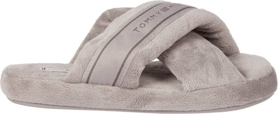 Tommy Hilfiger Huisschoenen met gekruiste riempjes model 'COMFY HOME SLIPPER'