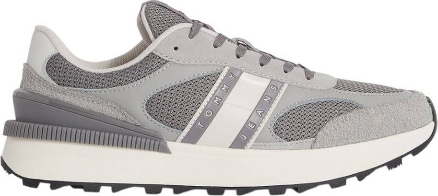 TOMMY JEANS Plateausneakers TJW TECH RUNNER freizeitschoen lage schoen veterschoen met contrastafwerkingen