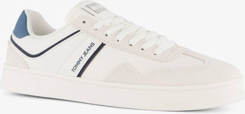 Tommy Hilfiger leren heren sneakers wit blauw Uitneembare zool