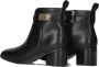 TOMMY HILFIGER Enkellaarsjes Dames Logo Mid Heel Bootie Maat: 41 Materiaal: Leer Kleur: Zwart - Thumbnail 2